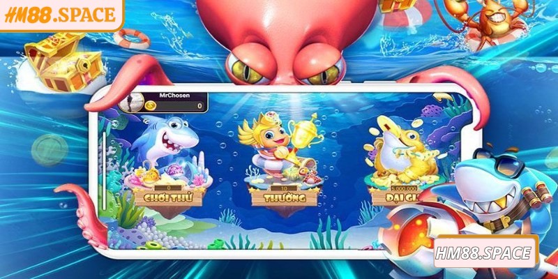 Vua Bắn Cá Hm88 đưa người chơi vào hành trình săn cá đầy thử thách